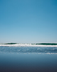  tranquil sea and clear blue sky