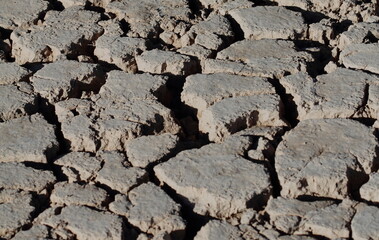 Crack on the soil