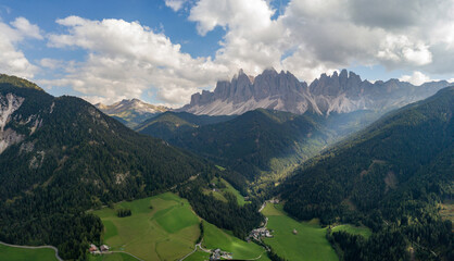 Santa Maddalena, Val di Funes, South Tyrol, Italy. Santa Maddalena Church in the Dolomites