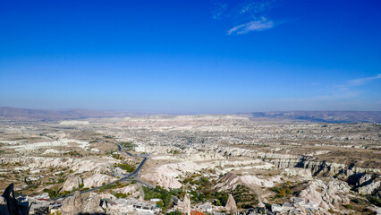 Amazing valley in Cappadocia, unusual relief