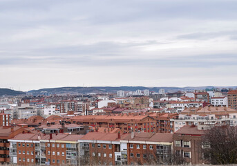 Naklejka premium Panorámica de la ciudad de Burgos, España.