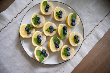 Olive Oil Cupcakes with Fruit Toppings