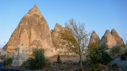 Amazing valley in Cappadocia, unusual relief