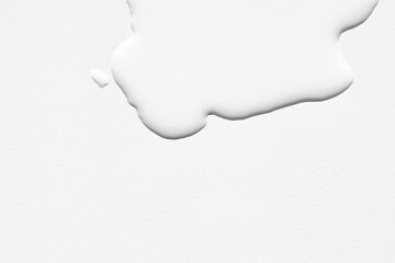 Water drops on white background, macro