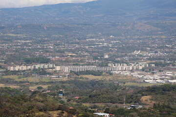 aerial view of lindora and santa ana costa rica	