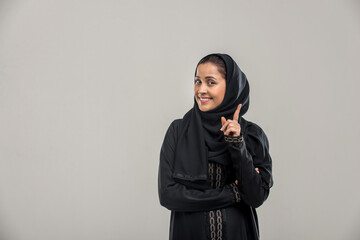 Arabian woman isolated on background