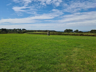 Fototapeta premium Guernsey Channel Islands, La Longue Rocque Menhir