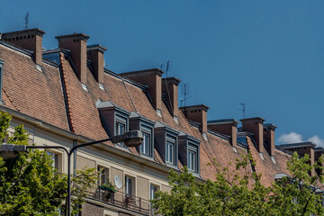 Offices and blocks in Warsaw, Poland