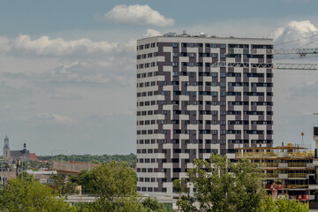 Fototapeta na wymiar Offices and blocks in Warsaw, Poland