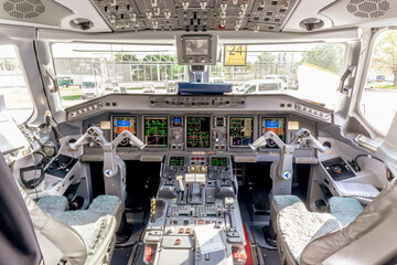 Airliner cockpit