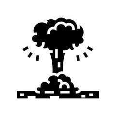 geyser hydrogen glyph icon vector. geyser hydrogen sign. isolated contour symbol black illustration