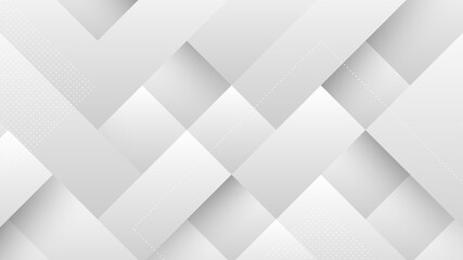 Abstract Modern Background with Gray White Gradient Pastel Color and Square Shape Element	
