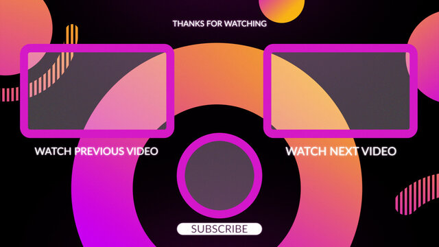 Bold Round Shape Endcards