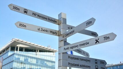 Fototapeta premium city street sign
