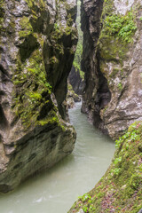 Obraz premium View of Tolmin Gorges (Tolminska Korita), Slovenia