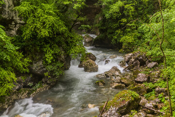 View of Tolmin Gorges (Tolminska Korita), Slovenia