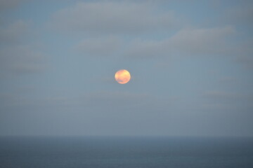 moon over the sea