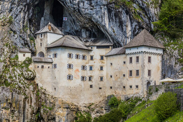 Fototapeta na wymiar View of Predjama castle, Slovenia