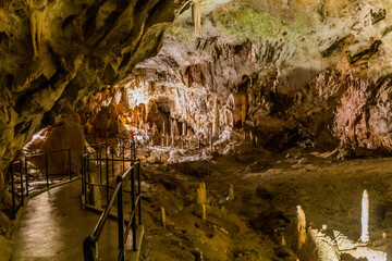 Rock formations of Postojna cave, Slovenia