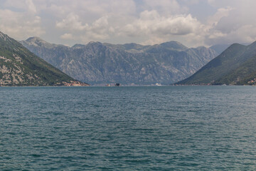 View of Bay of Kotor, Montenegro.