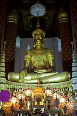 Buddha at Wat Na Phra Men, Monastery in Front of Funeral Pyre