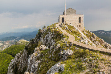 Njegos mausoleum in Lovcen national park, Montenegro