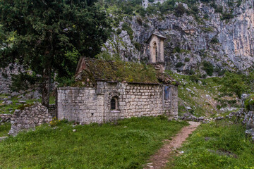 Ruins of Sveti Dorde church above Kotor, Montenegro