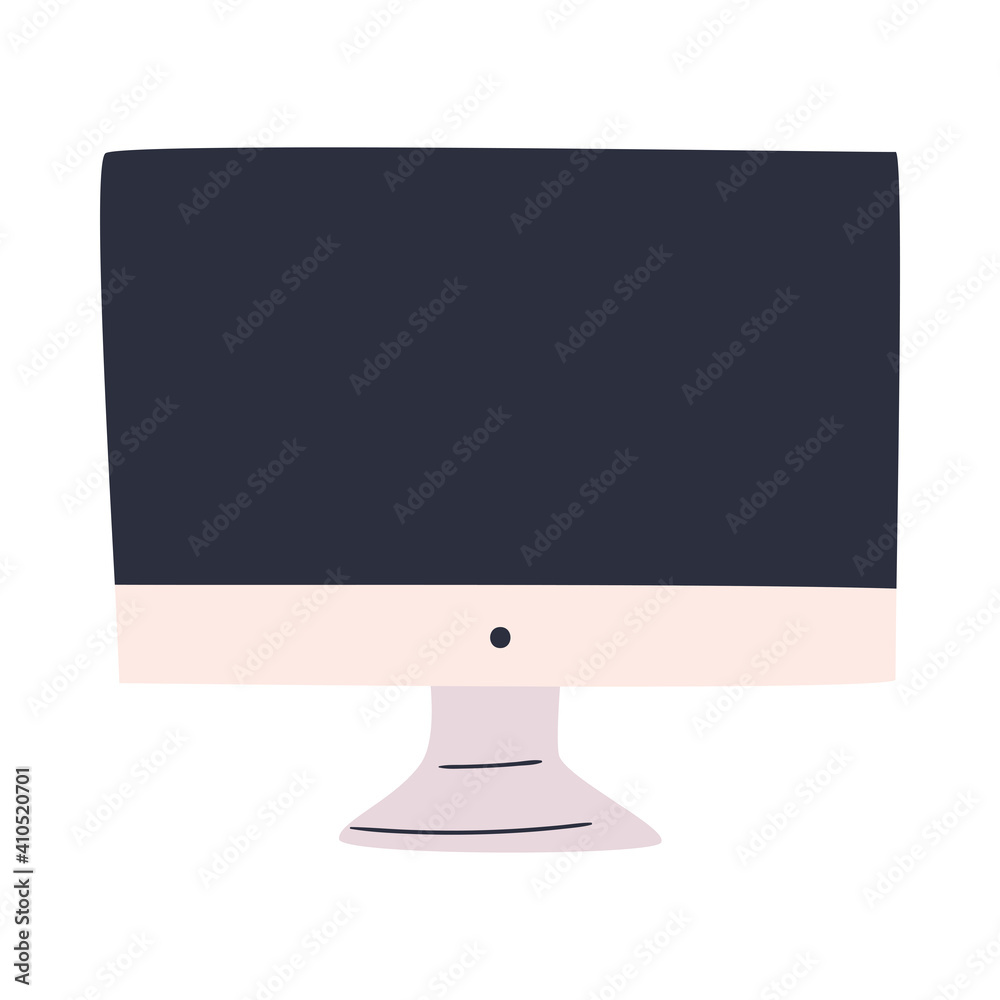 Poster digital computer icon vector design