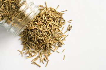 Dreid Rosemary Spilled from a Bottle