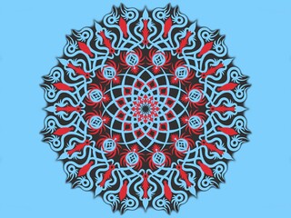 Mandala ornament. Digital illustration