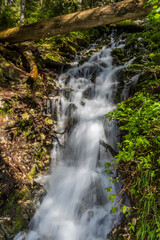 Waterfall next to Crno jezero lake in Durmitor mountains, Montenegro