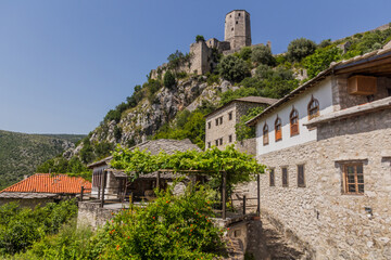 Fototapeta na wymiar View of Pocitelj village, Bosnia and Herzegovina