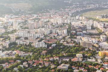 Aerial view of Mostar. Bosnia and Herzegovina
