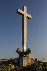 Cross at Hum mountain above Mostar. Bosnia and Herzegovina