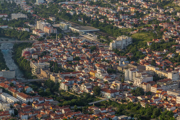 Fototapeta na wymiar Aerial view of Mostar. Bosnia and Herzegovina