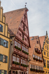 Obraz premium Medieval houses in Dinkelsbuhl, Bavaria state, Germany