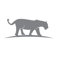 Cheetah template illustration Wild cat emblem design editable for your business