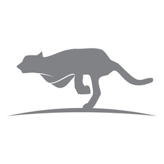 Cheetah template illustration Wild cat emblem design editable for your business