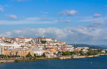 Naklejka na ściany i meble Panorama of the old town, Coimbra, Portugal