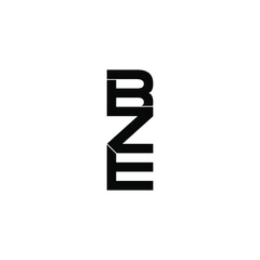 bze letter original monogram logo design