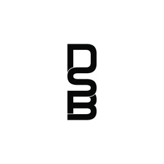 dsb letter original monogram logo design