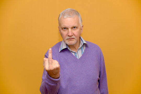 Giving somebody the finger in contempt or anger