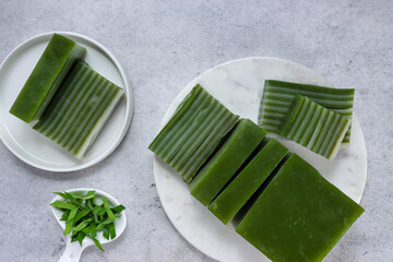 Kue Lapis or Kue Pepe, is Indonesian traditional dessert and street food made of tapioca flour and...