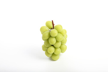 Green grape isolated in white background