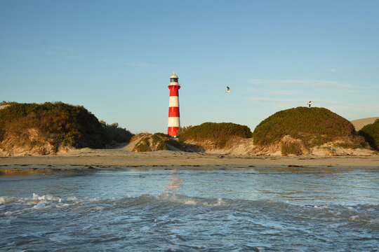 Lighthouse by the sea.