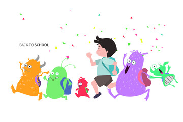 A character illustration of back to school concept.