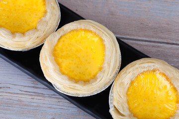 Egg tarts on the table