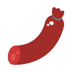 sausage icon image, colorful design