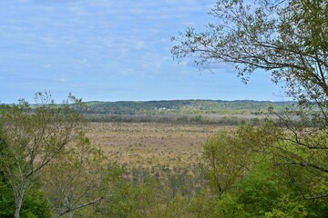 展望台から見るコッタロ湿原の晩秋の情景＠北海道