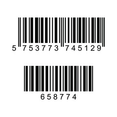vector design image of two barcode